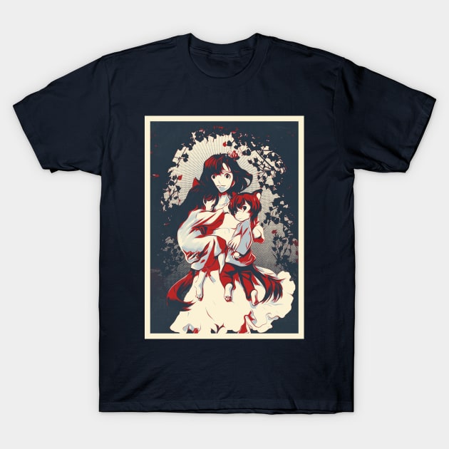 Wolf Children Family T-Shirt by geekmethat